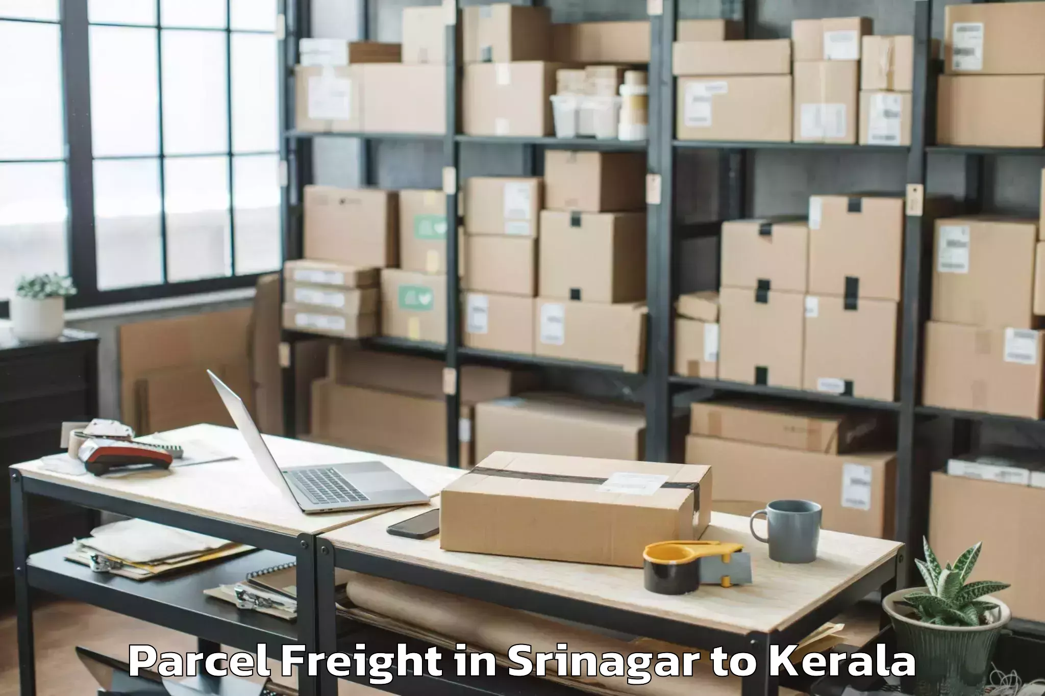 Book Your Srinagar to Cochin Port Trust Parcel Freight Today